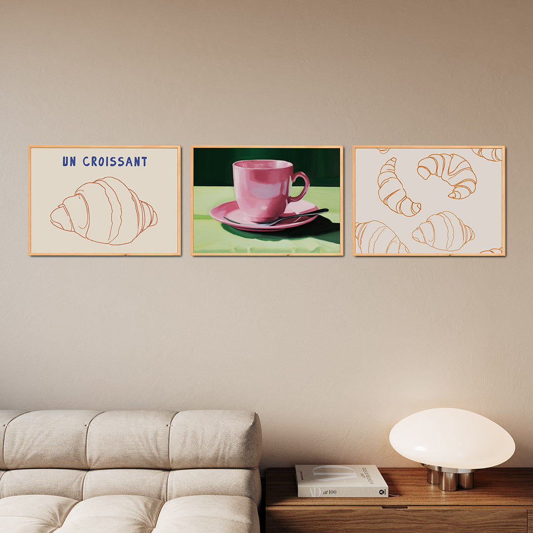 Eenvoudige lijntekening Posterset