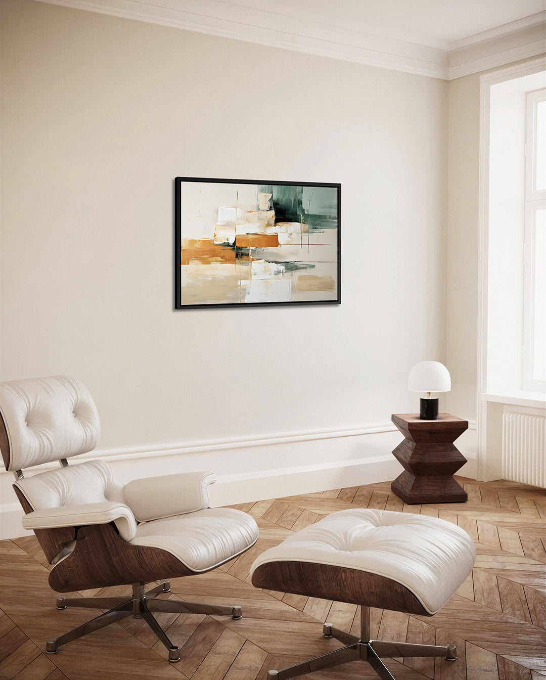 Geometrische kleurencompositie Kunstwerk
