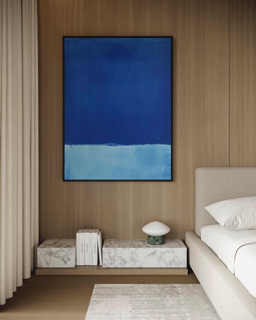 Blauwe harmonie Kunstwerk