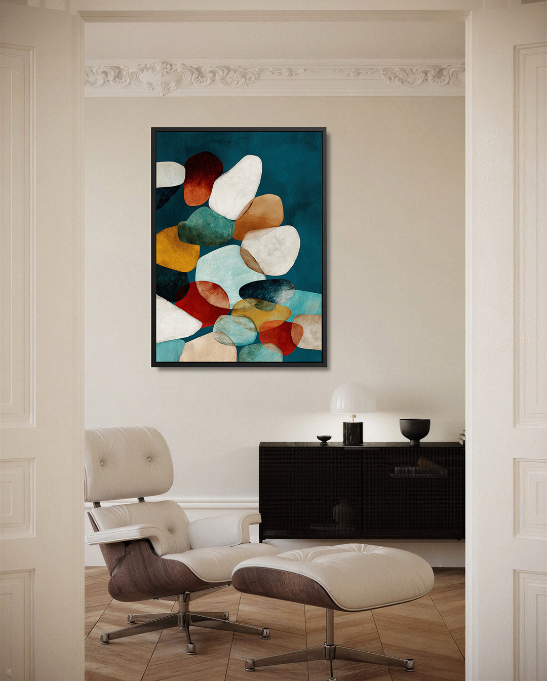 Organische vormen compositie Kunstwerk