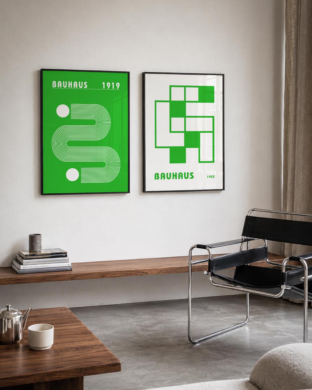 Lijnen en cirkel Posterset
