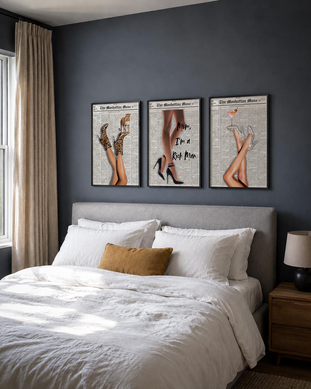 Dierenprint en stiletto's Posterset