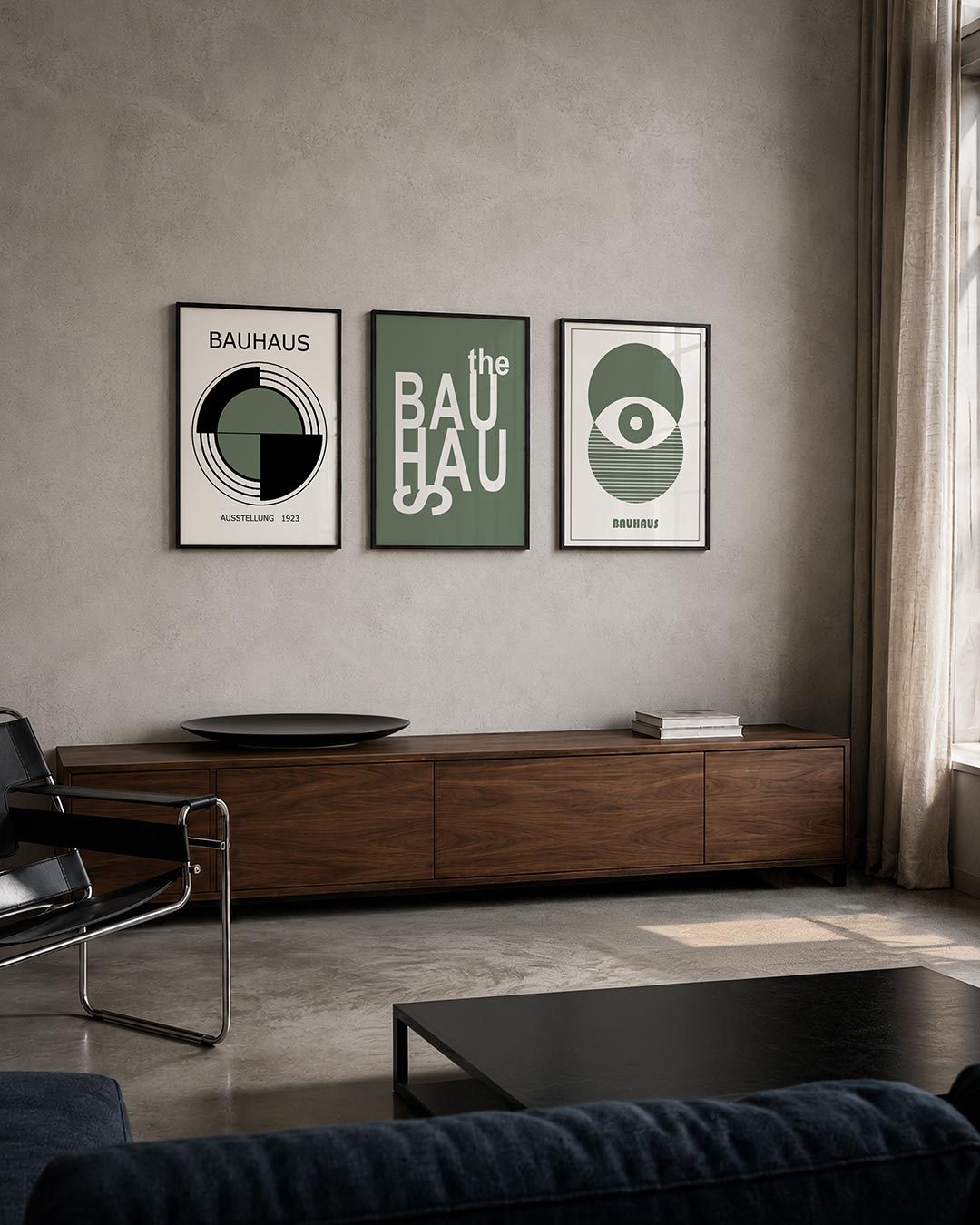 Cirkelritme en lijnen Posterset