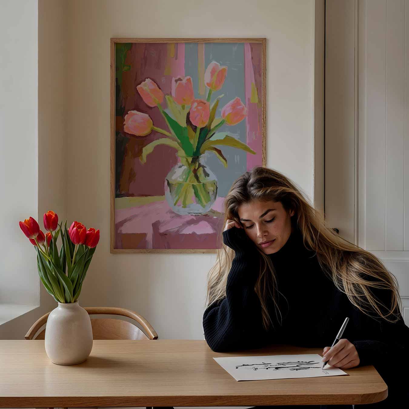 Bloemenpracht Tulpen Poster-WallArtistic