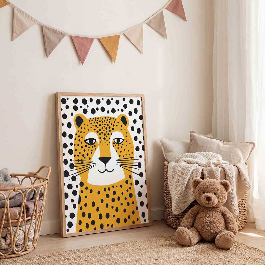 Luipaard met stippen Poster