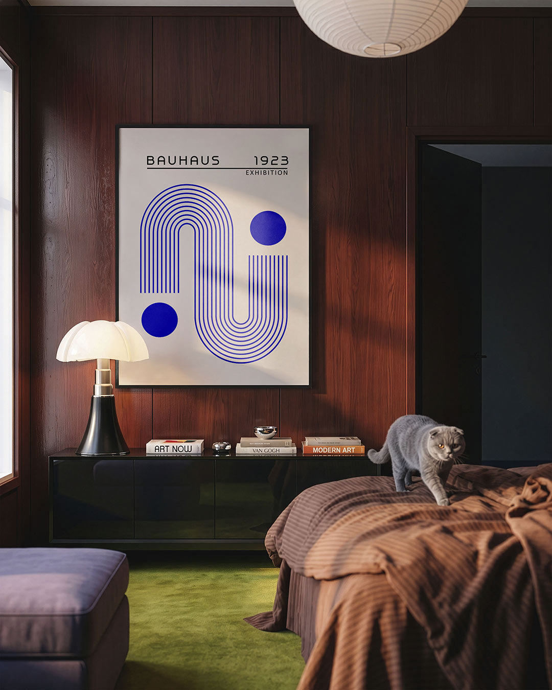 Lijnen en cirkels Poster