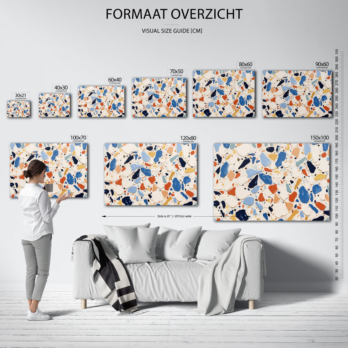 Abstracte vormen Poster