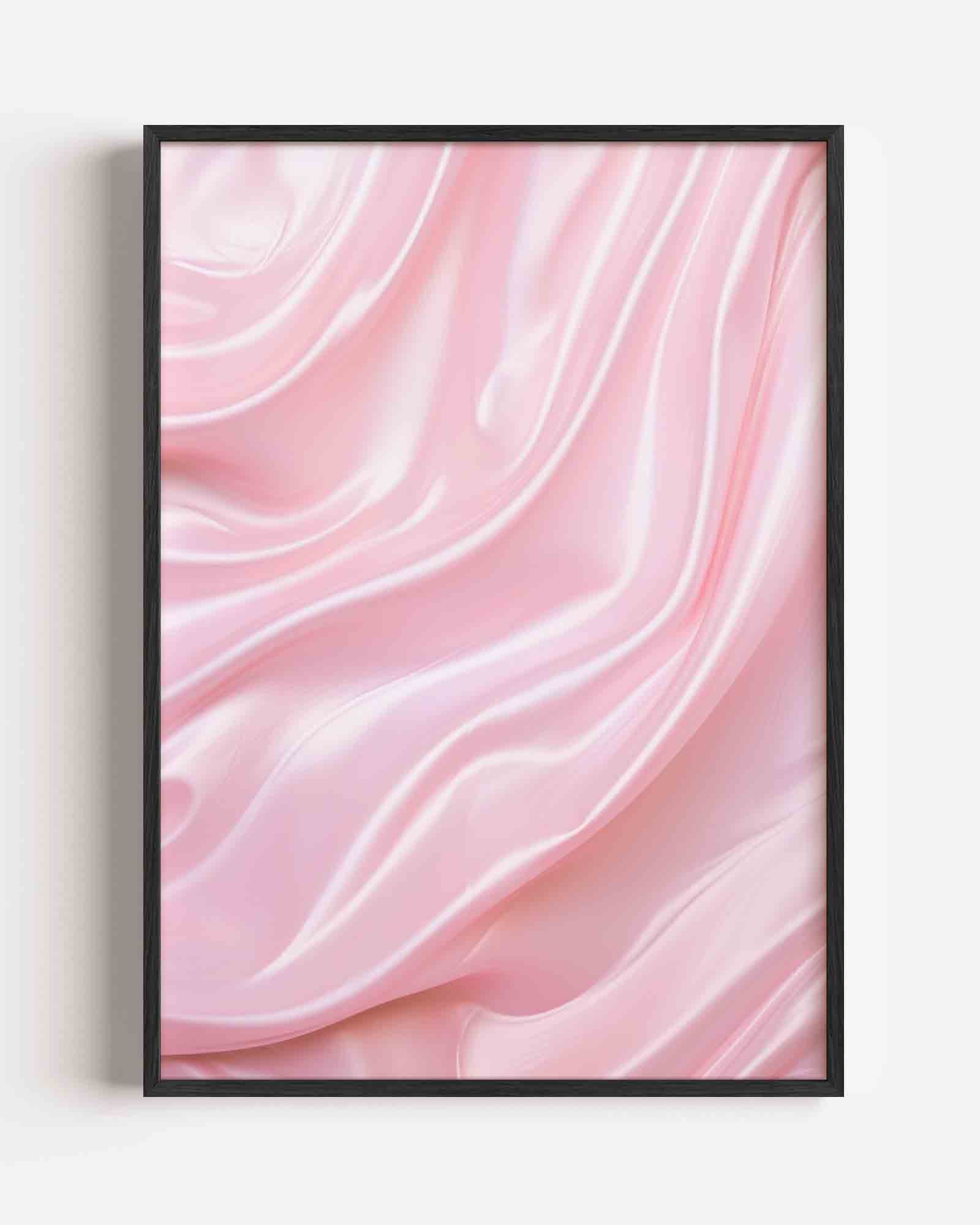 Zachte roze golven Poster
