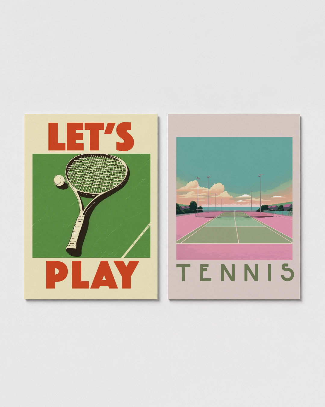 Sportieve kleurvlakken Posterset