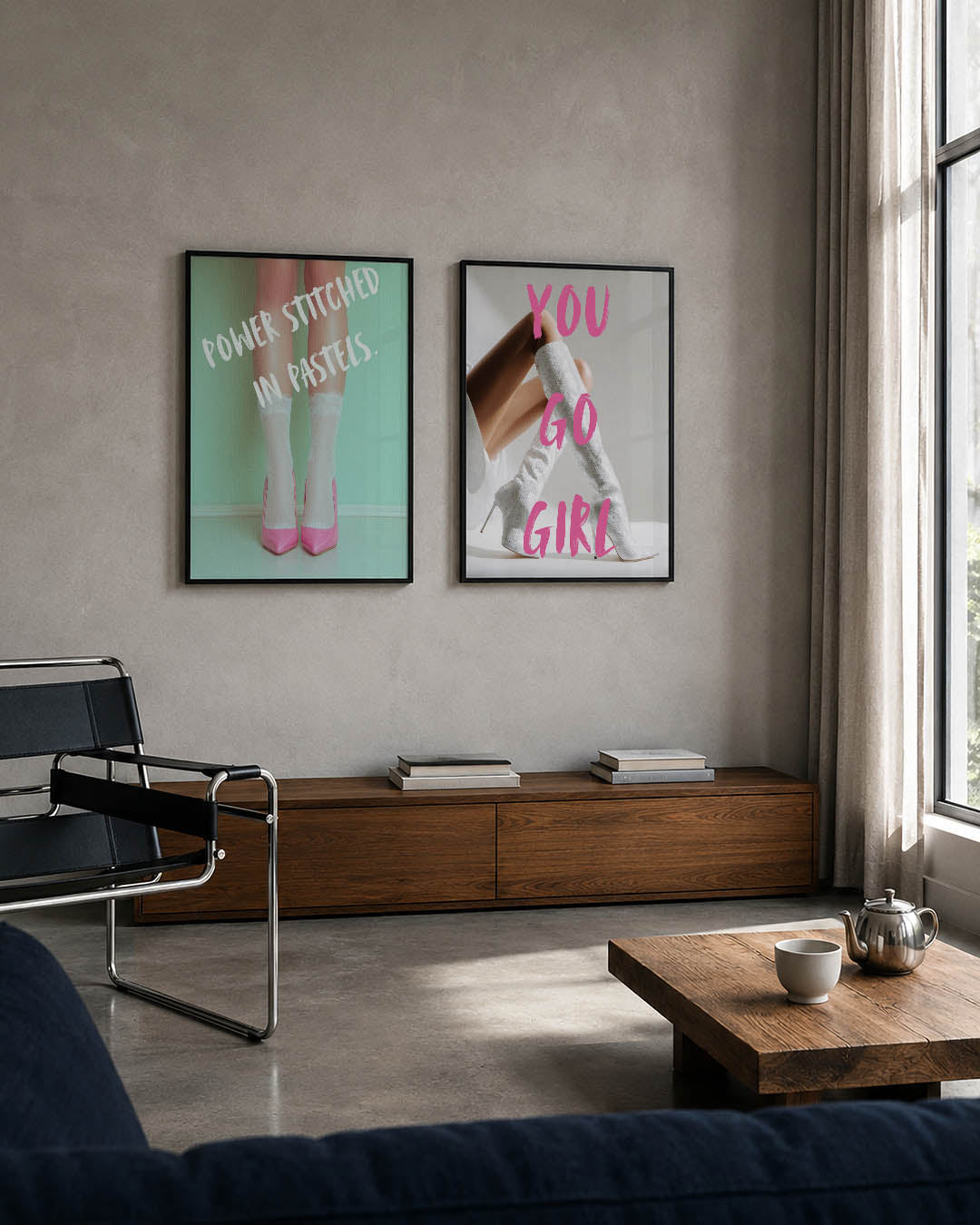 Pastel elegantie Posterset