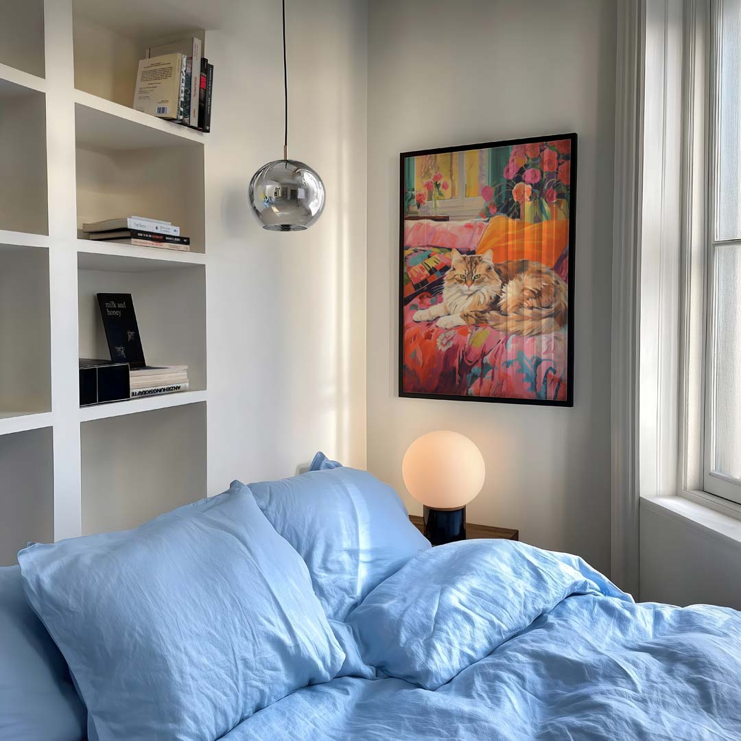 Kleurrijke Kattenluxe Poster-WallArtistic