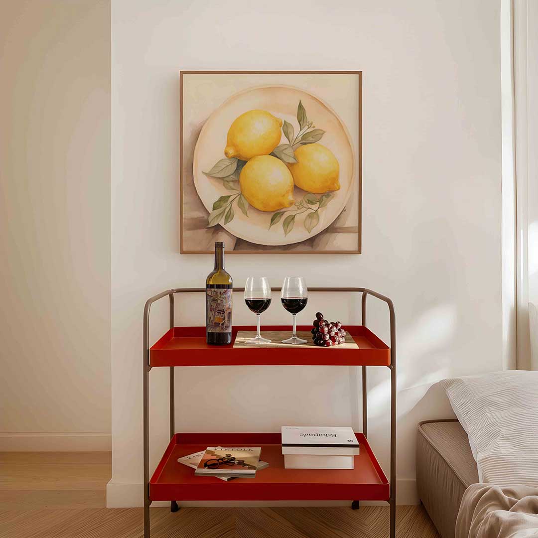 Citroenen op schaal Poster