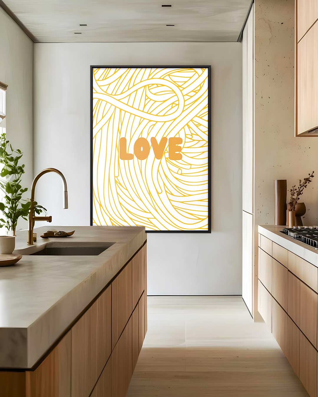 Liefdeslijnenspel Kunstwerk-canvas-dibond-plexiglas-wanddecoratie-WallArtistic
