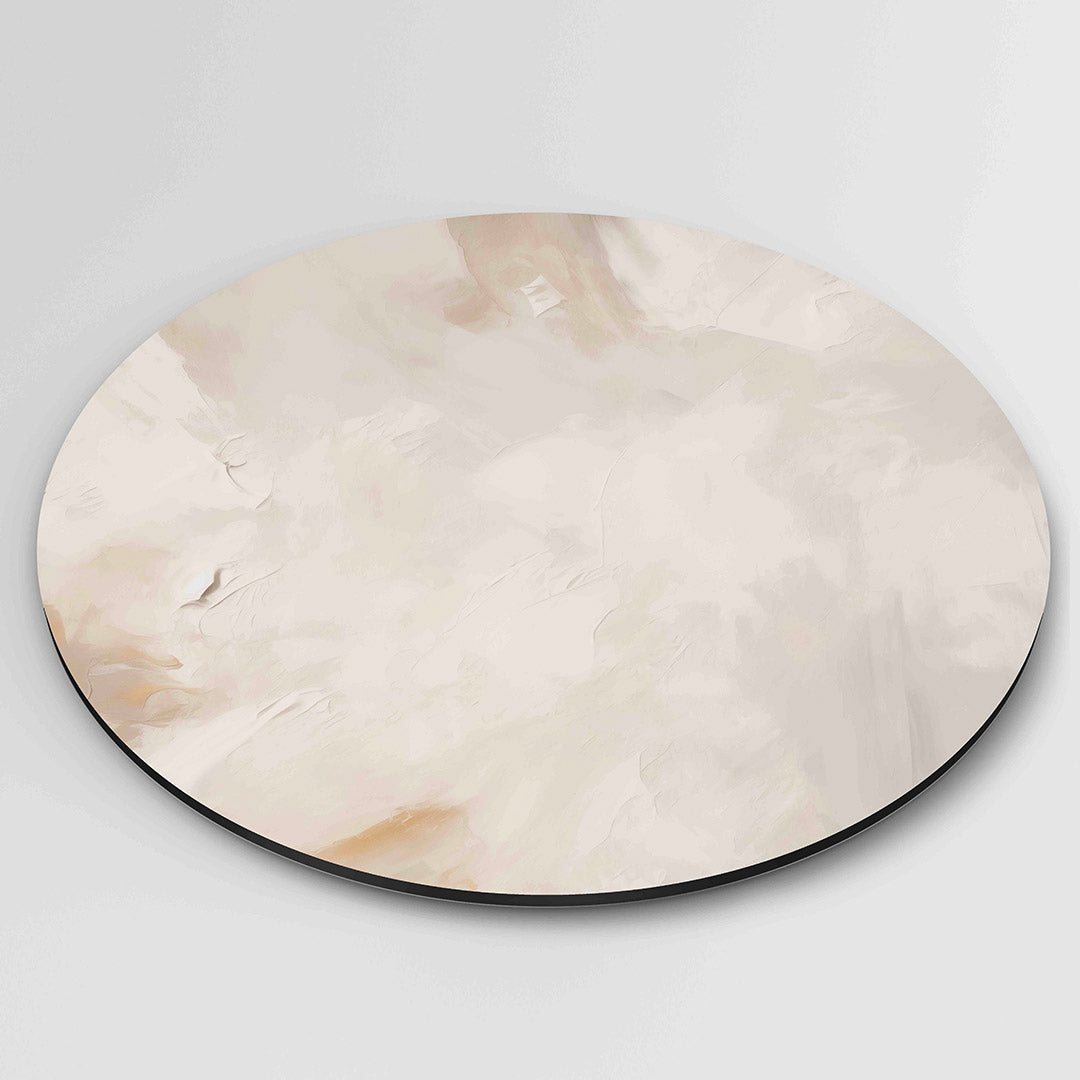 Abstracte beige Muurcirkel