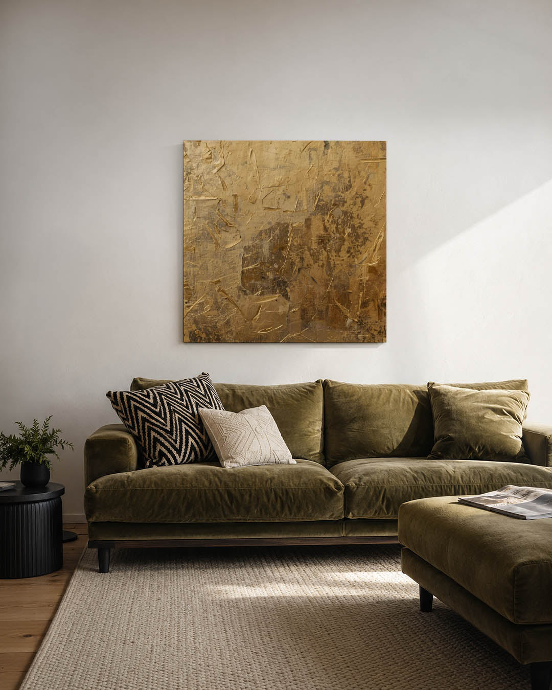 Gelaagde textuur compositie Kunstwerk