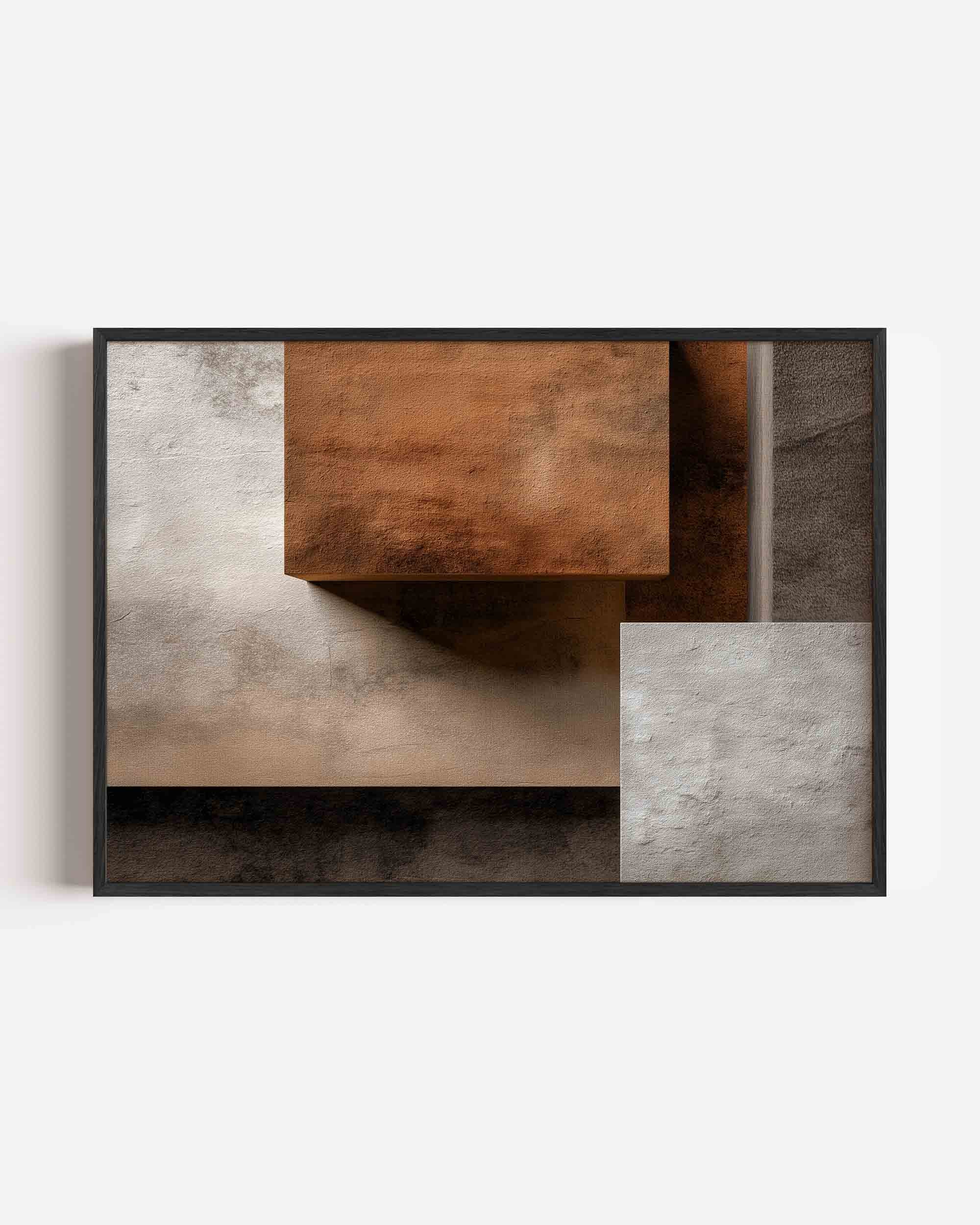 Abstracte geometrische vormen Poster