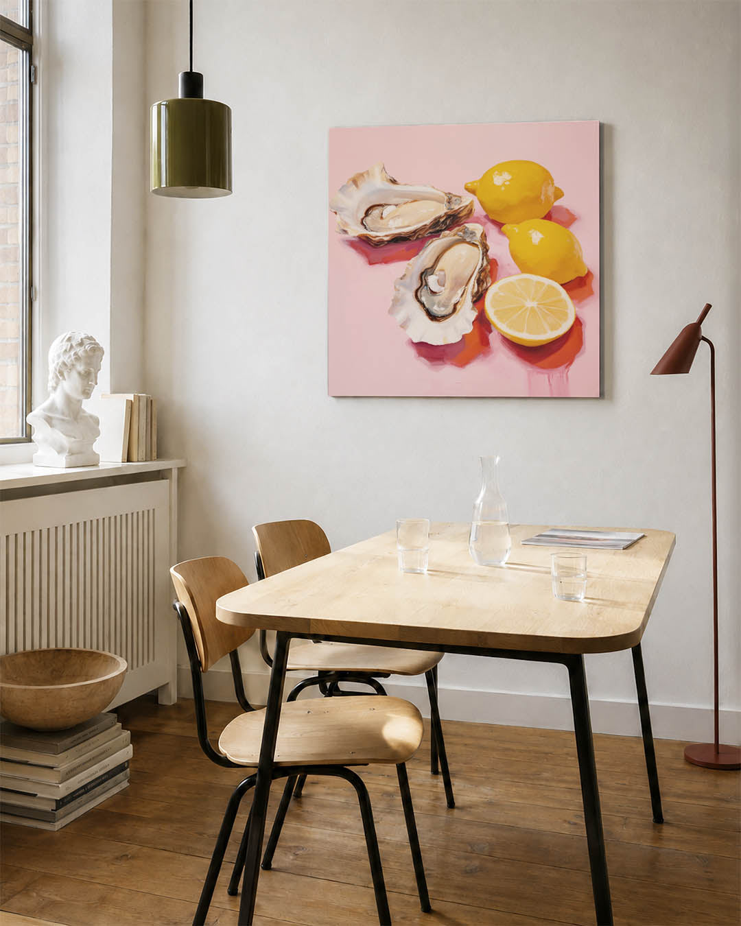 Citroenen en oesters Kunstwerk