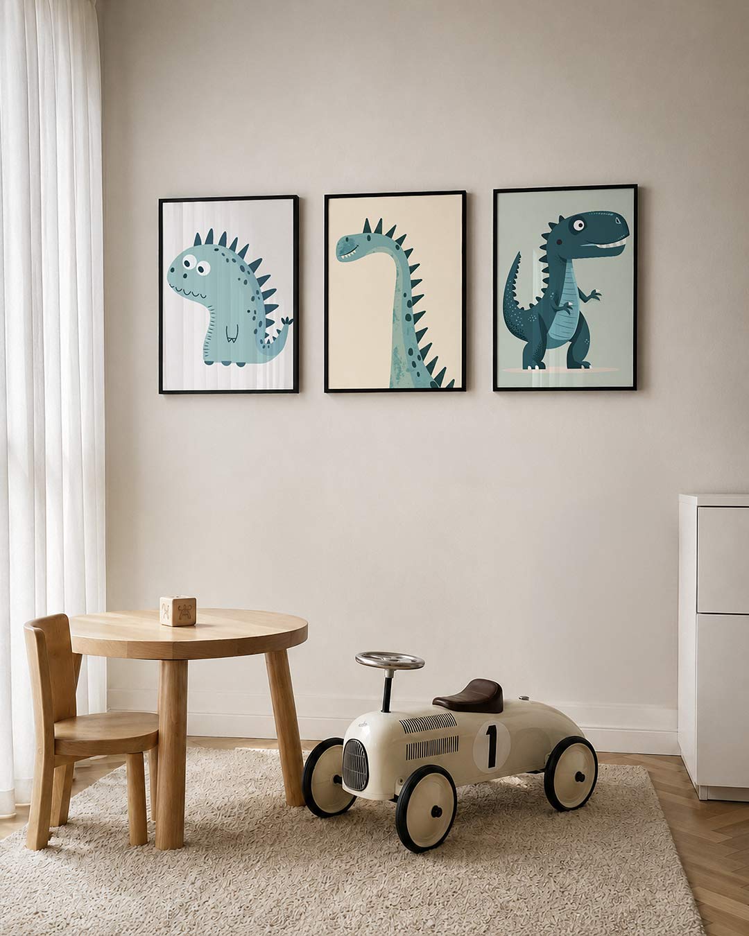 Speelse dino Posterset