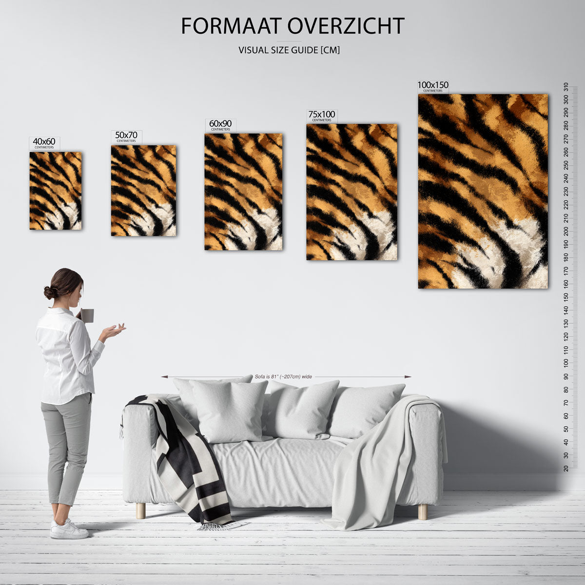 Dierlijke strepen Kunstwerk