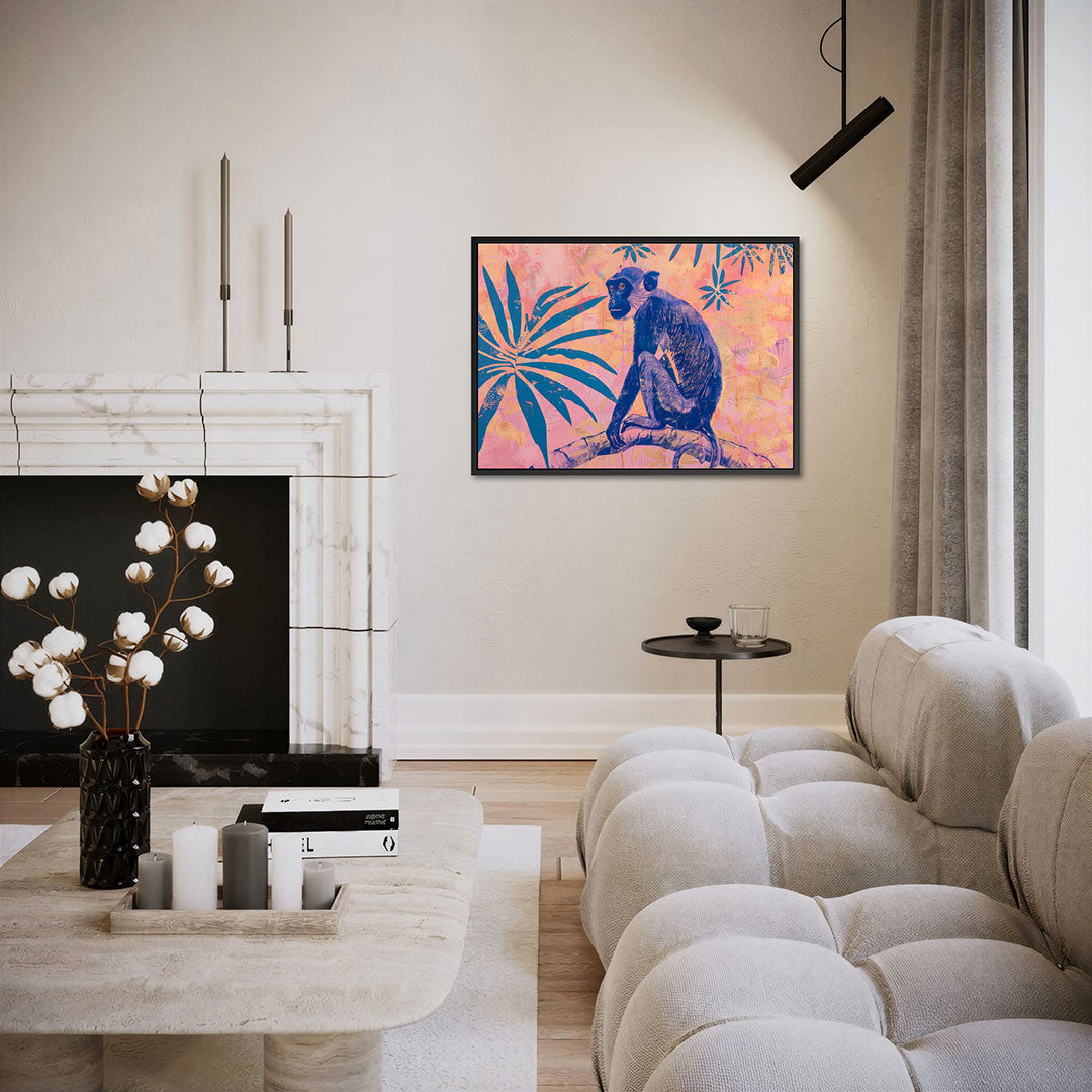 Dromerige jungle aap Kunstwerk