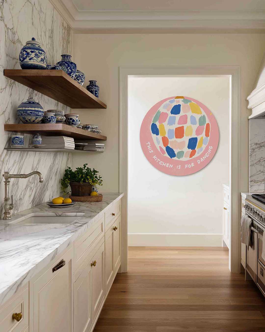 Kleurrijke bol Muurcirkel