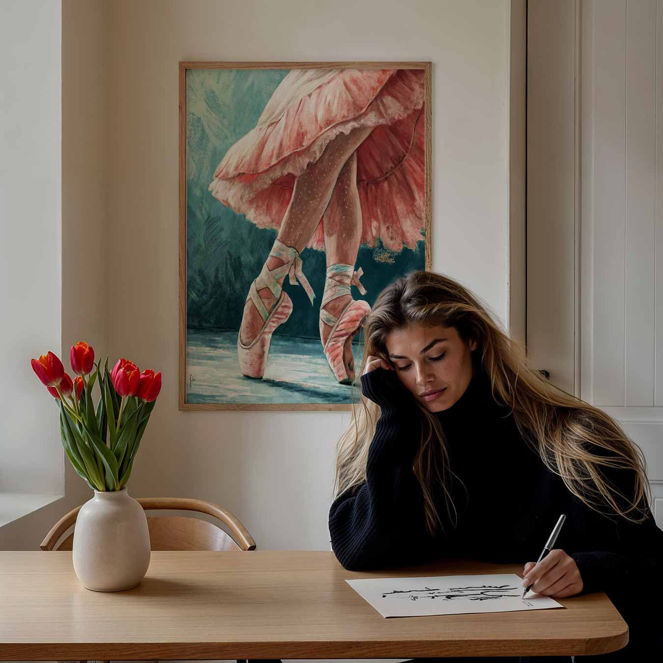 Elegante Balletschoenen Poster-WallArtistic