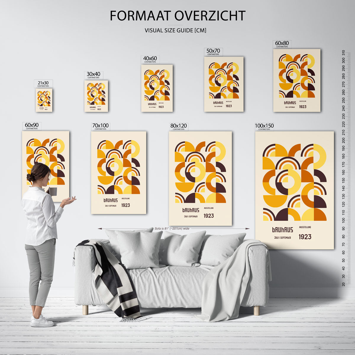 Vormritme en kleur Poster
