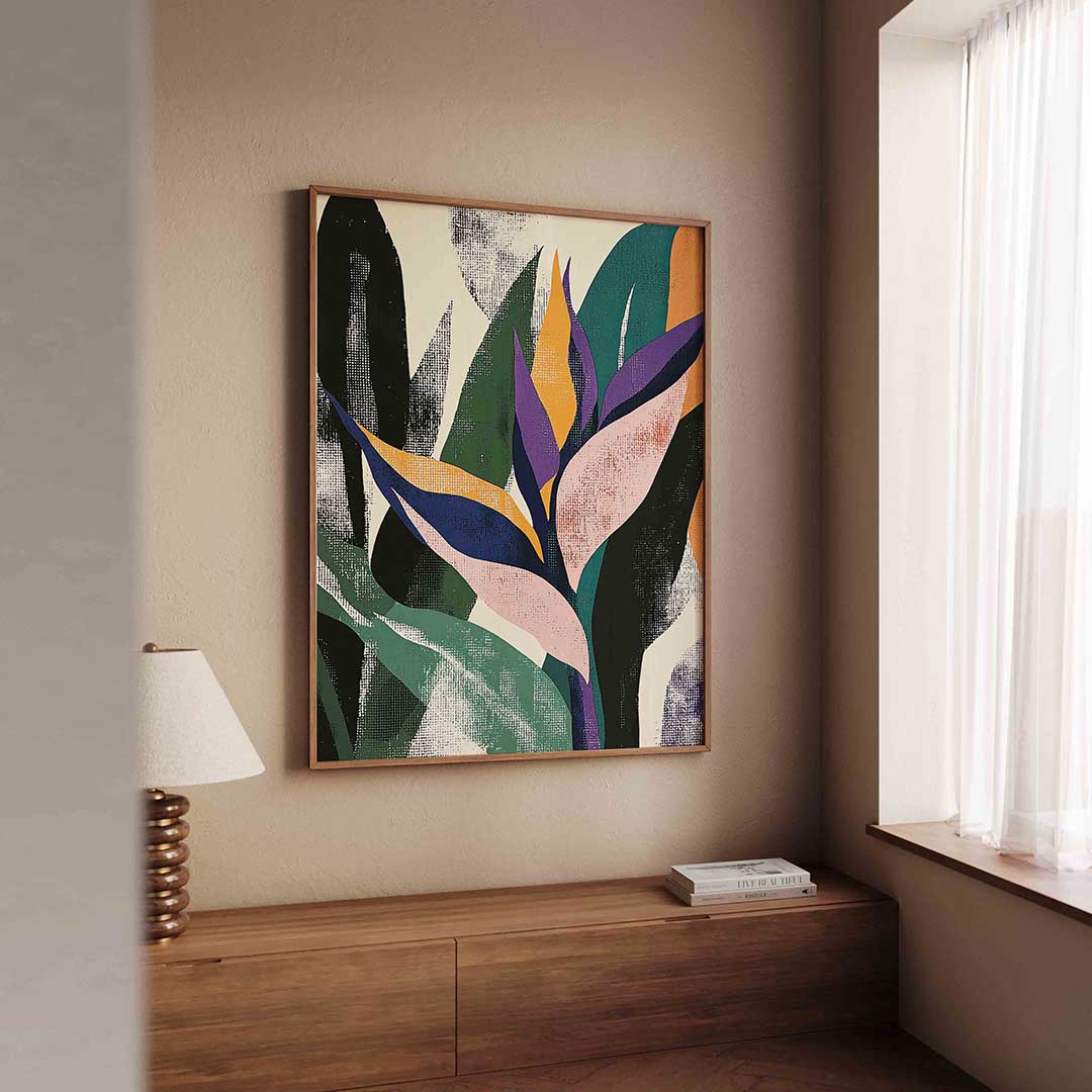 Abstracte bladeren Poster