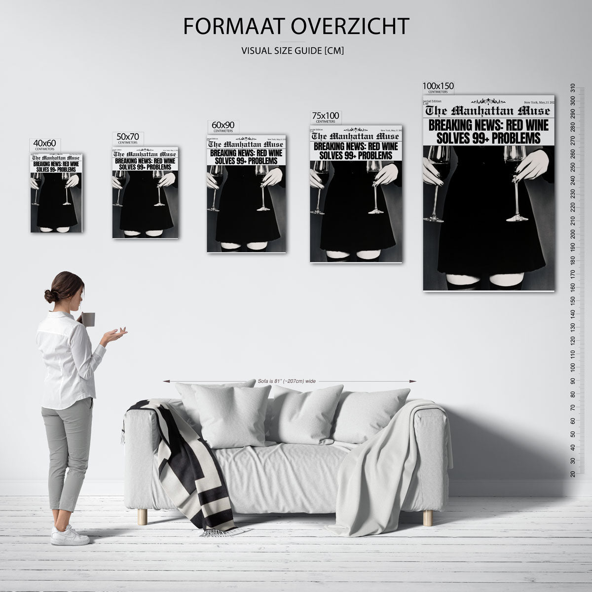 Wijn en humor Kunstwerk