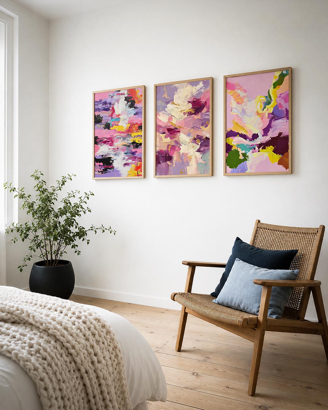 Kleurrijke vlakken Posterset