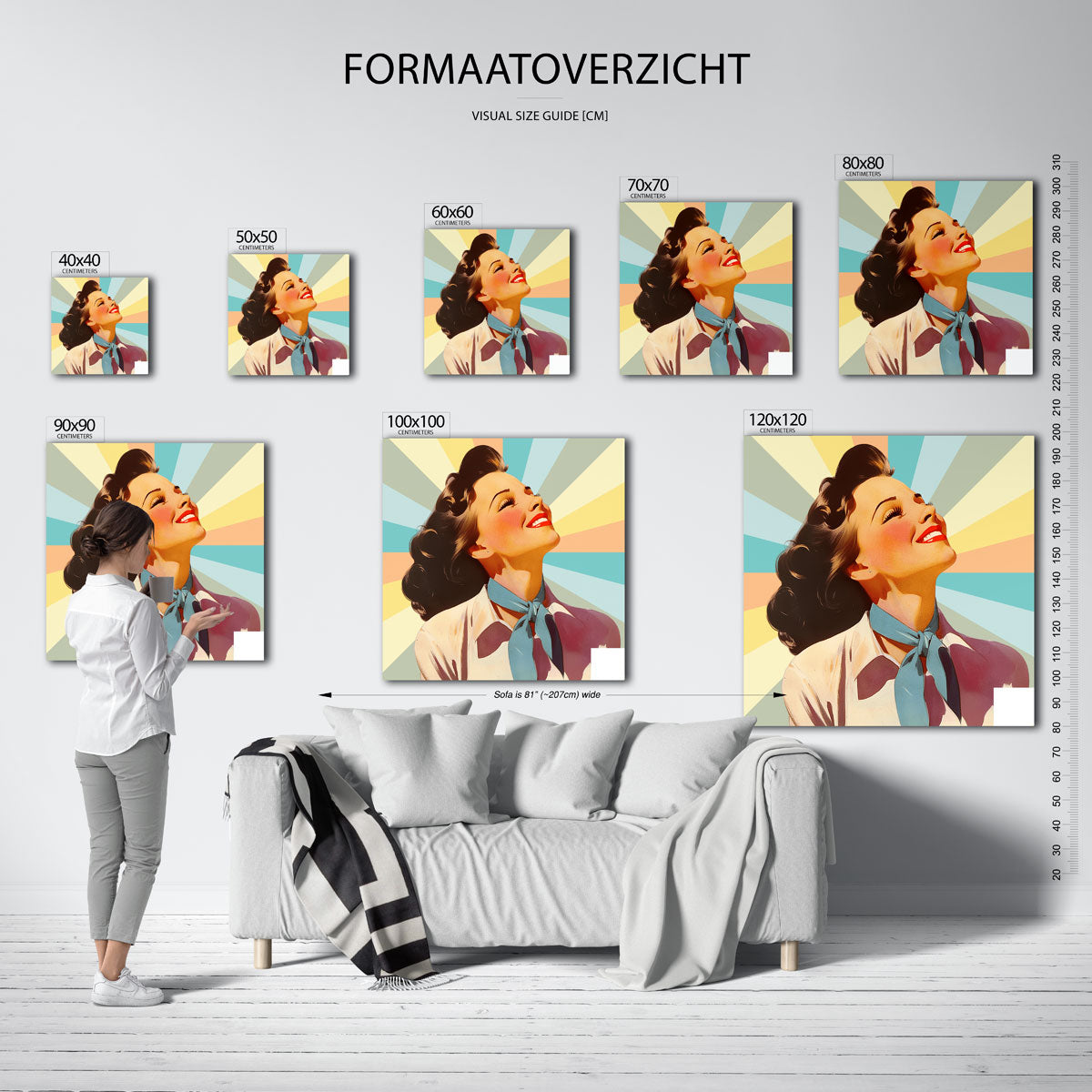Lachende vrouw Poster
