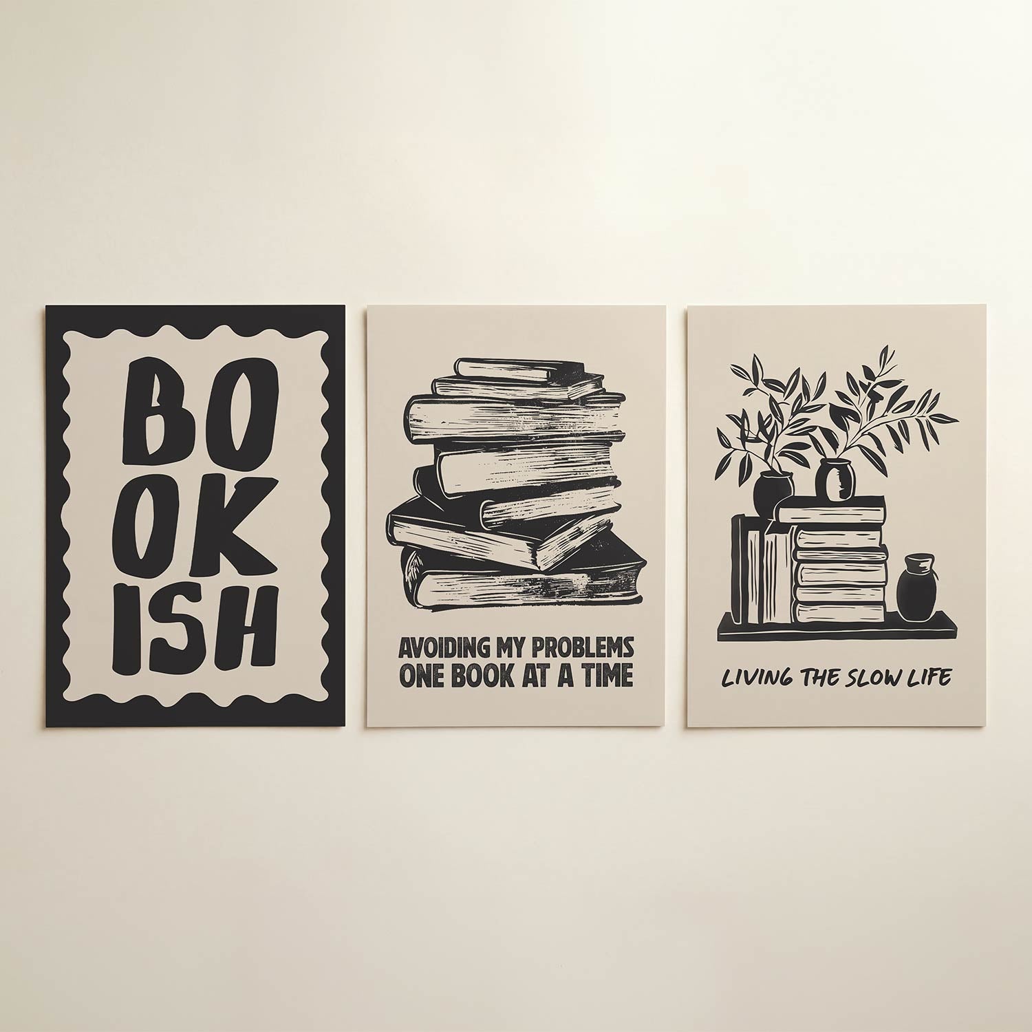 Golvende randletters Posterset