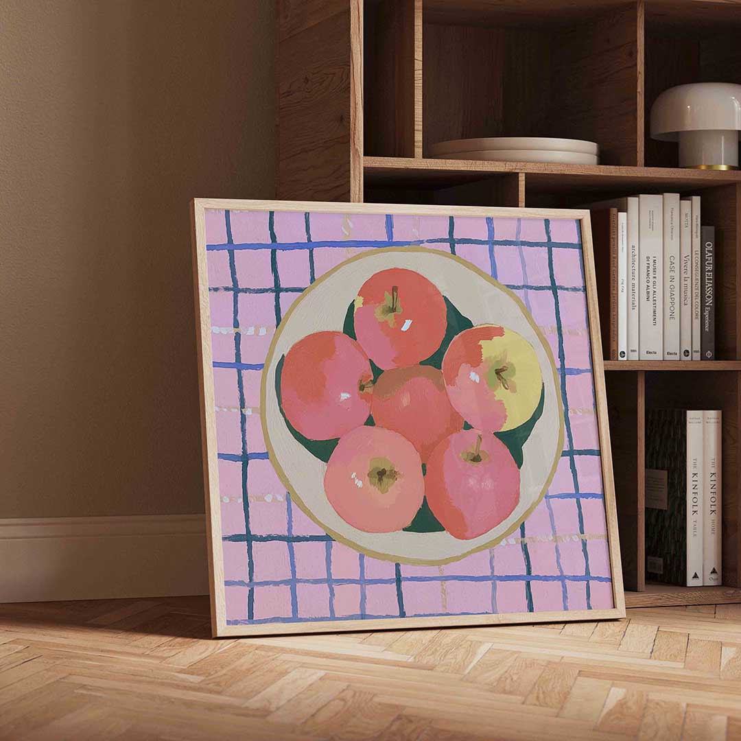 Appels in schaal Poster