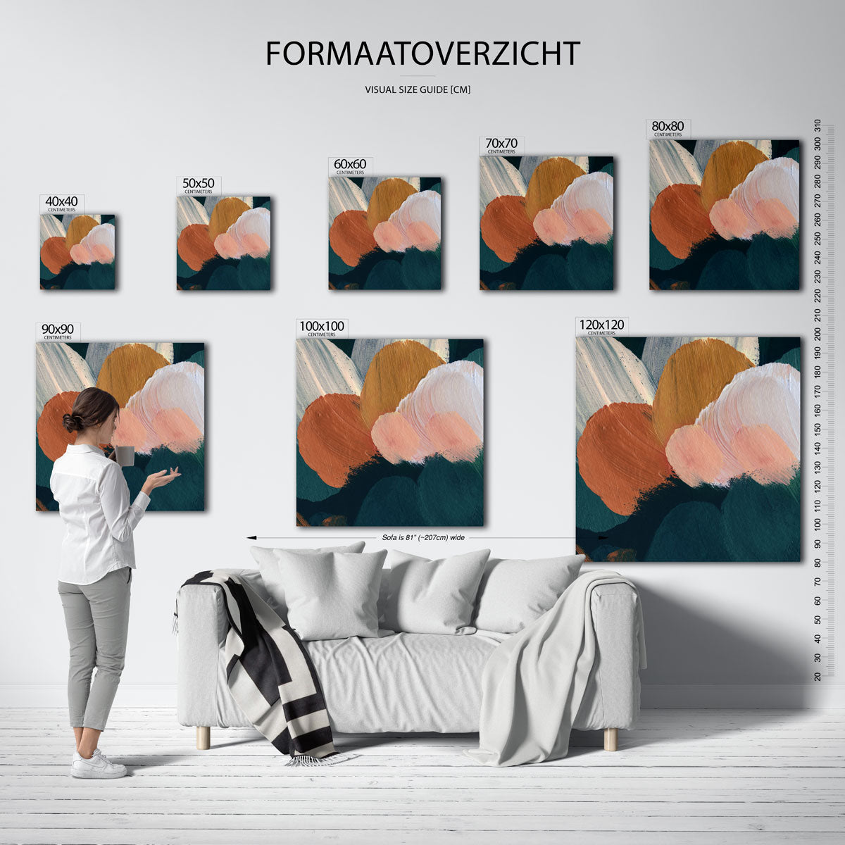 Abstracte vormen Poster