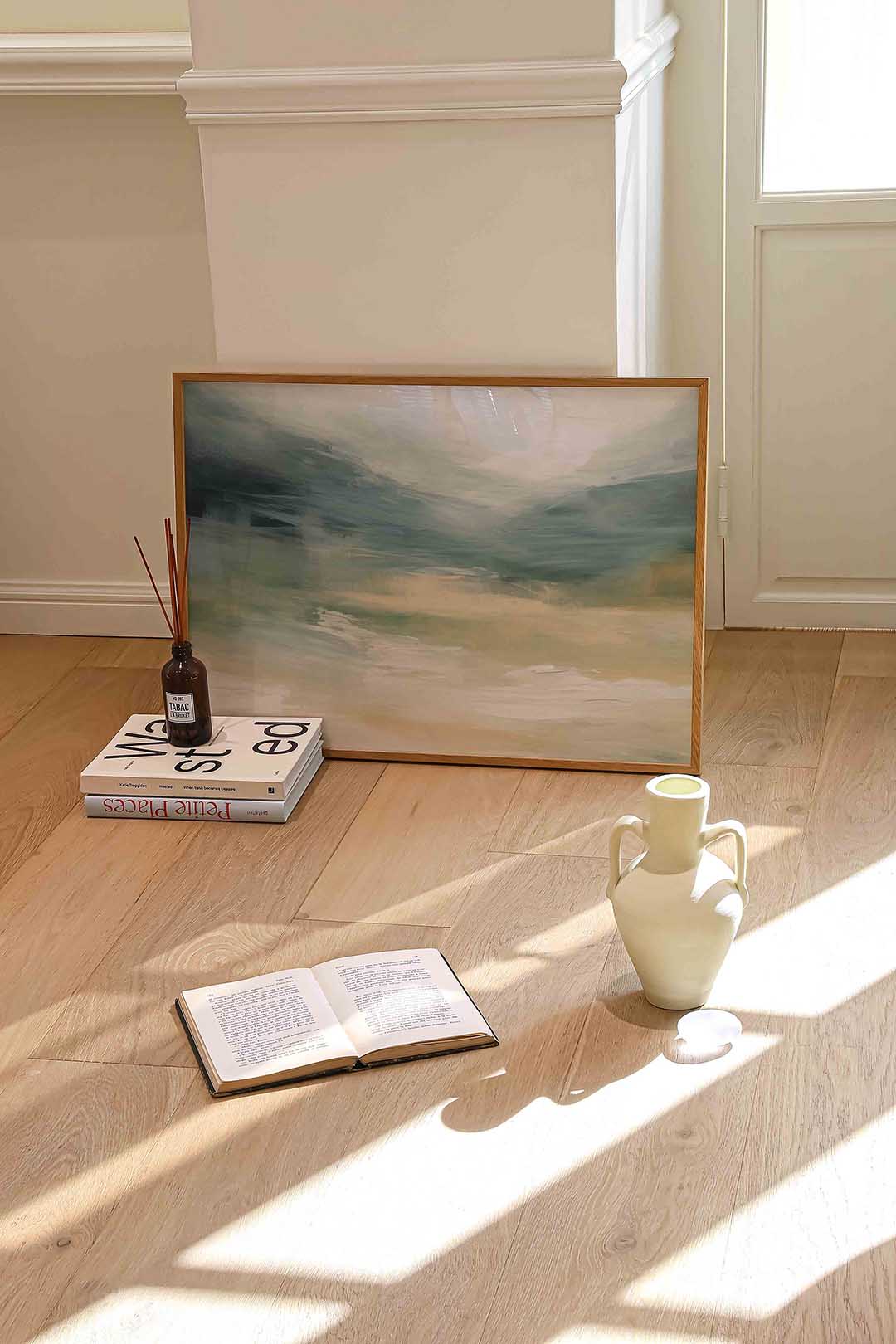 Abstracte landschapsweergave Poster