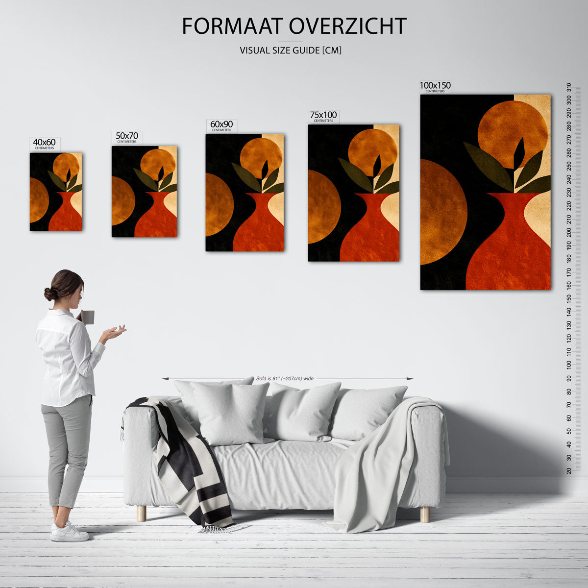 Geometrische vormen Kunstwerk