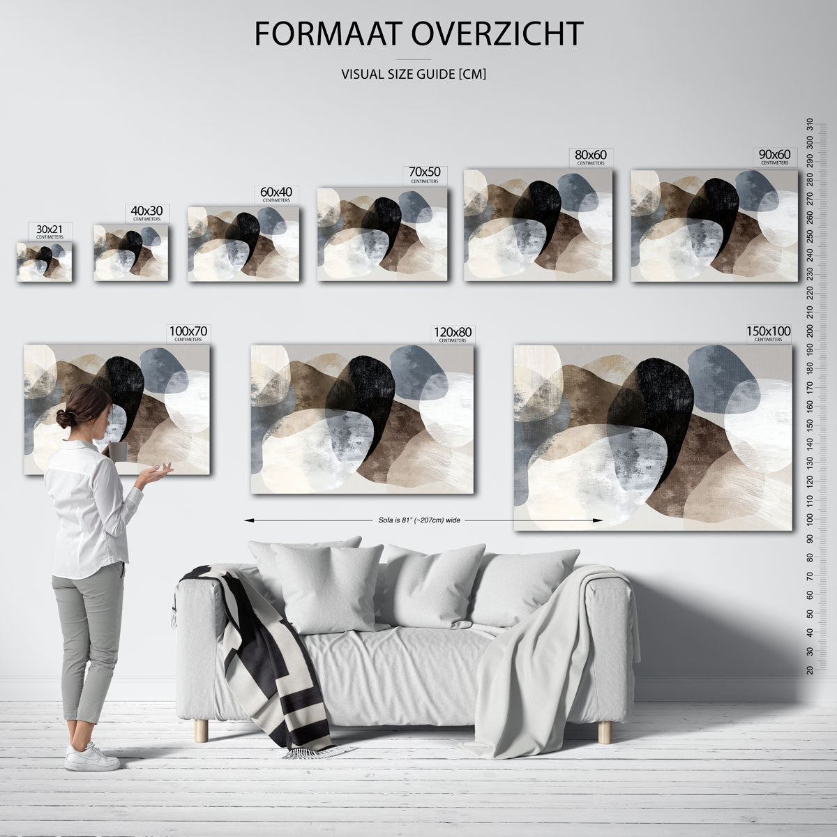 Abstracte vormen Poster