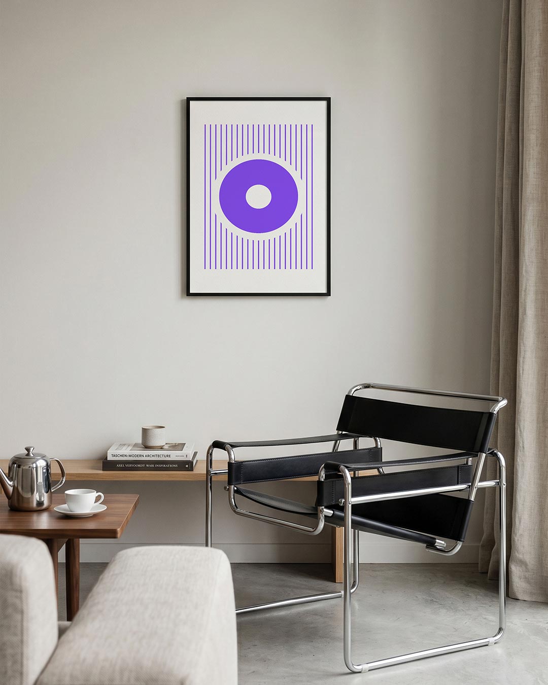 Cirkel en lijnen Poster