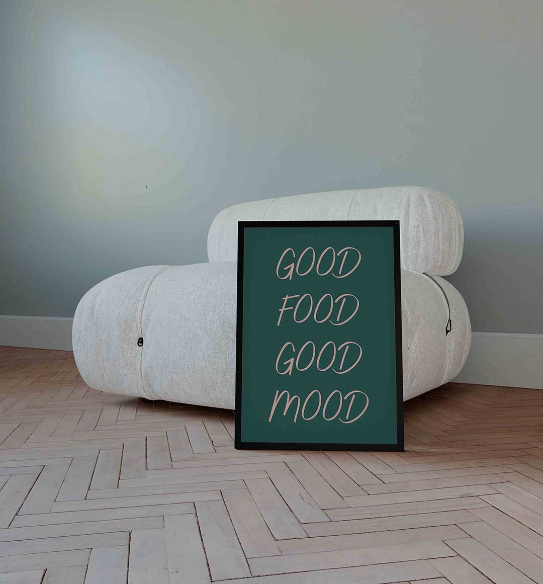 Good food good mood Poster