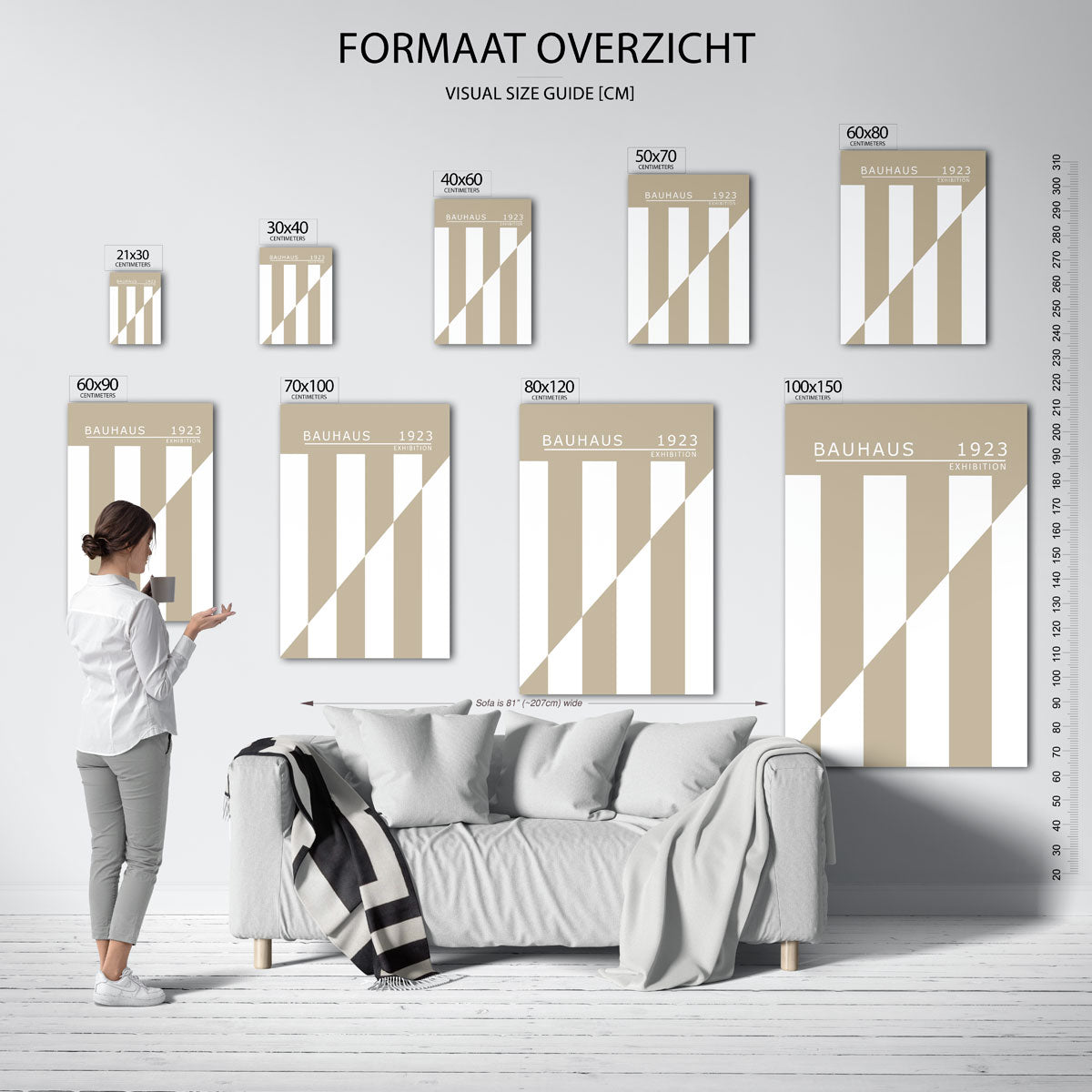 Lijnen en vlakken Poster