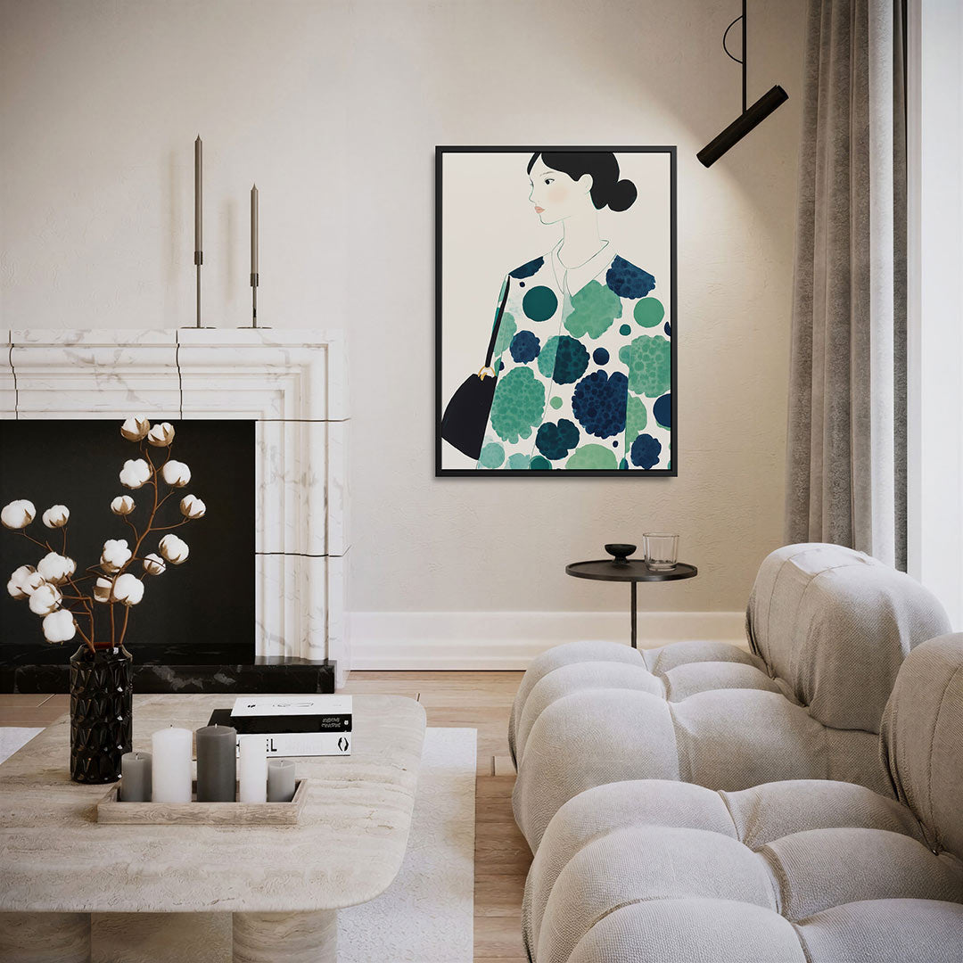 Silhouet met patronen Kunstwerk