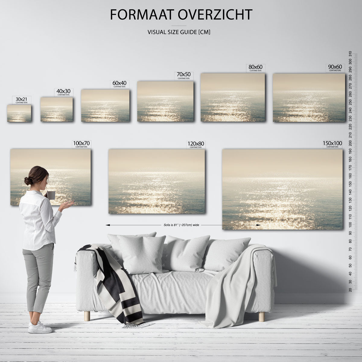 Zonlicht op water Poster
