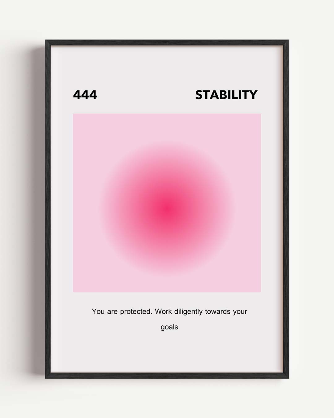 Inspirerende "Stability 444" Poster-WallArtistic