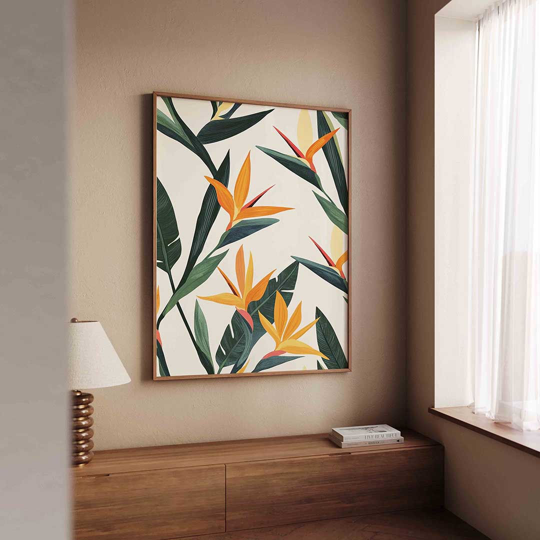 Tropische bloemen Poster