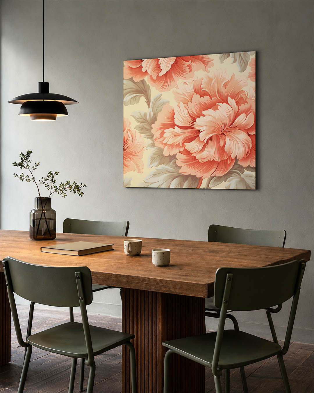 Bloemrijke compositie Kunstwerk