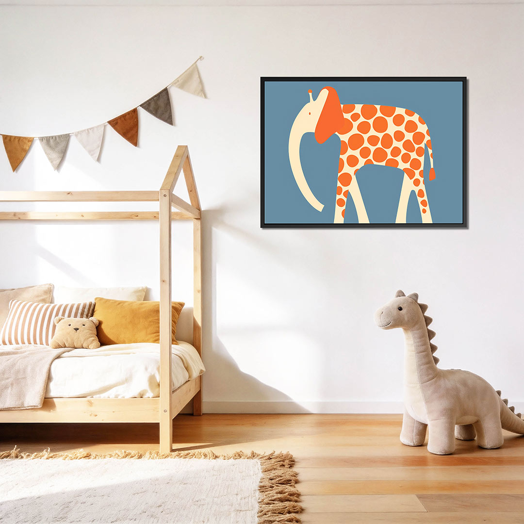 Speelse olifant illustratie Kunstwerk