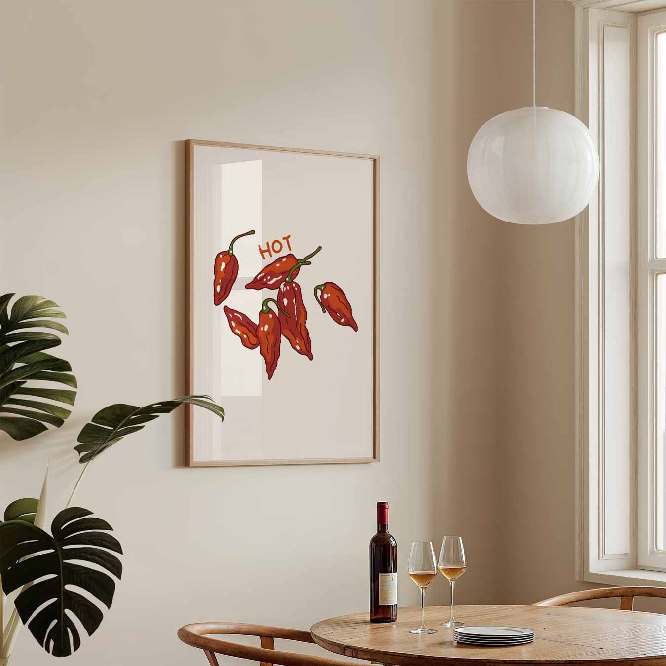 Spicy Paprika Art Poster-WallArtistic