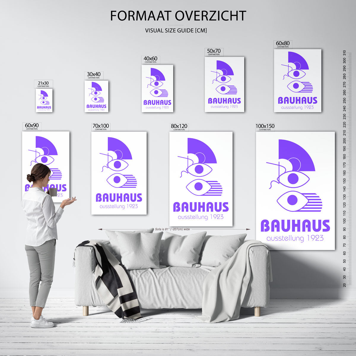 Vormen en lijnen Poster