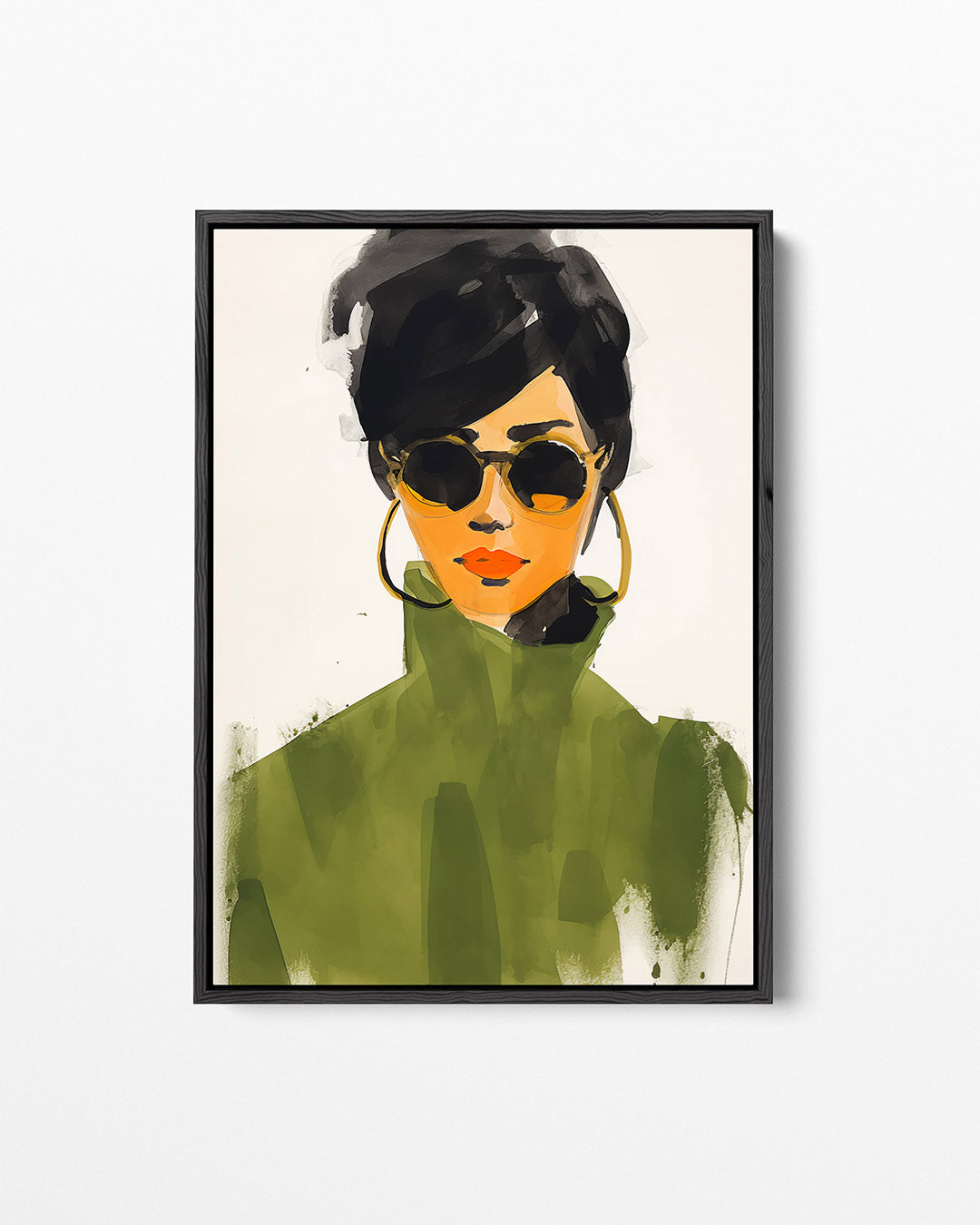 Stijlvolle vrouw Kunstwerk