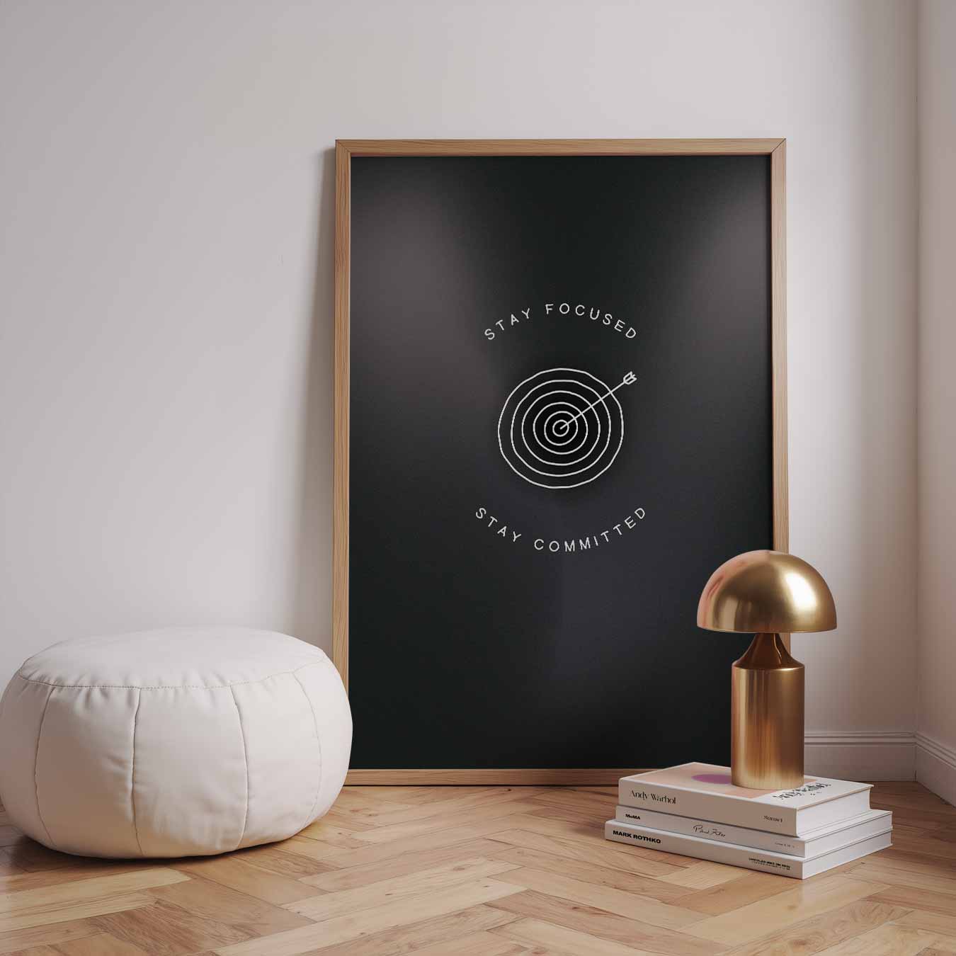 Stay Focused Target Poster-WallArtistic